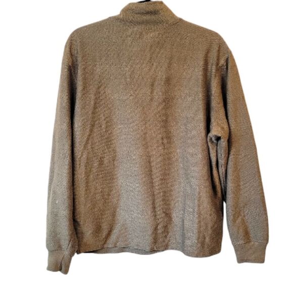 Wolverine Olive Green Henley Thick Knit Shirt - Picture 2 of 6